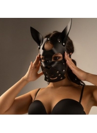 Черная маска  Собака  с ушками - Crazy Handmade - купить с доставкой в Сызрани