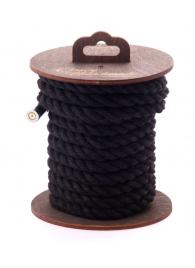 Черная хлопковая веревка для бондажа на катушке - 5 м. - Crazy Handmade - купить с доставкой в Сызрани