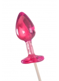 Розовый леденец  в форме анальной втулки со вкусом айриш крим - 29 гр. - Sosuчki - купить с доставкой в Сызрани