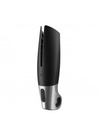 Черный мастурбатор с вибрацией Power Masturbator - Satisfyer - в Сызрани купить с доставкой