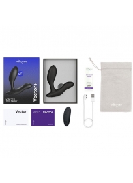 Черный анальный вибратор We-Vibe Vector+ - We-vibe - в Сызрани купить с доставкой