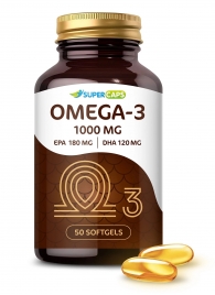 Пищевая добавка SuperCaps OMEGA-3 - 50 капсул (1000 мг) - SuperCaps - купить с доставкой в Сызрани