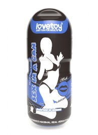 Мастурбатор-ротик с вибрацией Sex In A Can Mouth Lotus Tunnel - Lovetoy - в Сызрани купить с доставкой