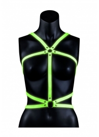 Портупея Body Harness с неоновым эффектом - размер L-XL - Shots Media BV - купить с доставкой в Сызрани