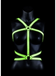 Портупея Body Harness с неоновым эффектом - размер L-XL - Shots Media BV - купить с доставкой в Сызрани