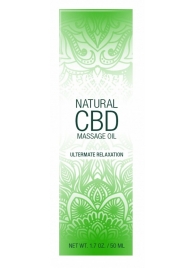 Массажное масло Natural CBD Massage Oil - 50 мл. - Shots Media BV - купить с доставкой в Сызрани