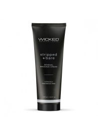 Массажный легкий крем WICKED Stripped plus Bare - 120 мл. - Wicked - купить с доставкой в Сызрани