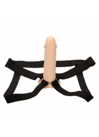 Телесный фаллопротез Life-Like Extension with Harness - 17,75 см. - California Exotic Novelties - купить с доставкой в Сызрани