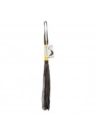 Черная плеть с желтой рукоятью Boundless Flogger - 69,25 см. - California Exotic Novelties - купить с доставкой в Сызрани