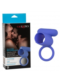 Синее эрекционное виброкольцо Silicone Rechargeable Endless Desires Enhancer - California Exotic Novelties - в Сызрани купить с доставкой