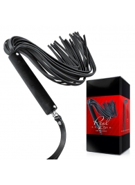 Черная кожаная плеть-флоггер - 84 см. - Notabu - купить с доставкой в Сызрани