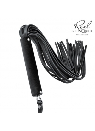 Черная кожаная плеть-флоггер - 84 см. - Notabu - купить с доставкой в Сызрани
