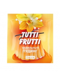 Пробник гель-смазки Tutti-frutti со вкусом ванильного пудинга - 4 гр. - Биоритм - купить с доставкой в Сызрани