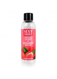 Массажное масло Sexy Sweet Nectar Lychee с феромонами и ароматом личи - 75 мл. - Биоритм - купить с доставкой в Сызрани