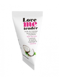 Съедобное согревающее массажное масло Love Me Tender Cocos с ароматом кокоса - 10 мл. - Love to Love - купить с доставкой в Сызрани