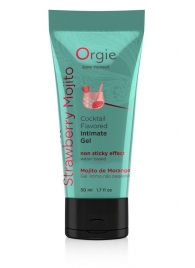 Съедобный интимный гель Orgie Lube Tube Cocktail Strawberry Mojito - 50 мл. - ORGIE - купить с доставкой в Сызрани