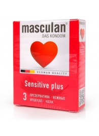 Презервативы Masculan Sensitive plus - 3 шт. - Masculan - купить с доставкой в Сызрани