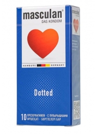 Презервативы с пупырышками Masculan Dotted - 10 шт. - Masculan - купить с доставкой в Сызрани