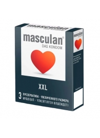 Презервативы увеличенного размера Masculan XXL - 3 шт. - Masculan - купить с доставкой в Сызрани