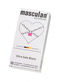 Ультрапрочные презервативы Masculan Ultra Safe Black - 10 шт. - Masculan - купить с доставкой в Сызрани