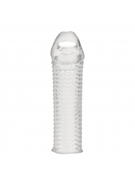 Текстурированная насадка на пенис Clear Textured Penis Enhancing Sleeve Extension - 16,5 см. - BlueLine - в Сызрани купить с доставкой