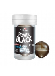 Интимный гель Power Black Hot Ball с охлаждающе-разогревающим эффектом (2 шарика по 3 гр.) - HotFlowers - купить с доставкой в Сызрани