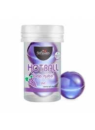 Лубрикант на масляной основе Hot Ball Beija Muito с ароматом винограда (2 шарика по 3 гр.) - HotFlowers - купить с доставкой в Сызрани