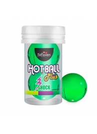 Лубрикант на силиконовой основе Hot Ball Plus с покалывающим эффектом (2 шарика по 3 гр.) - HotFlowers - купить с доставкой в Сызрани