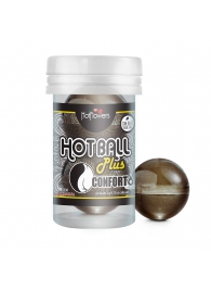 Анальный лубрикант на масляной основе Hot Ball Plus Conforto (2 шарика по 3 гр.) - HotFlowers - купить с доставкой в Сызрани