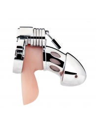 Клетка на пенис из металла Obedience Cock Cage - BlueLine - купить с доставкой в Сызрани