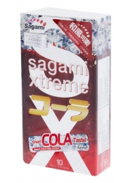 Ароматизированные презервативы Sagami Xtreme COLA - 10 шт. - Sagami - купить с доставкой в Сызрани