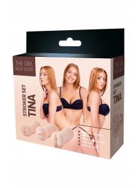 Набор из 3 мастурбаторов The Girl Next Door Tina - Dream Toys - в Сызрани купить с доставкой