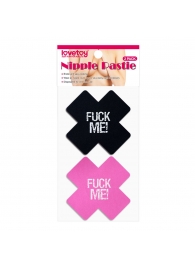 Набор из 2 пар пэстисов Cross Pattern Nipple Pasties - Lovetoy - купить с доставкой в Сызрани