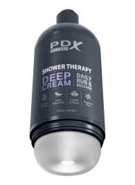 Мастурбатор в бутылке Shower Therapy Deep Cream - Pipedream - в Сызрани купить с доставкой