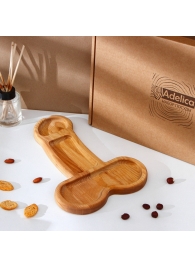 Деревянное блюдо для подачи в форме члена (32,5 х 20 х 1,7 см) - Сима-Ленд - купить с доставкой в Сызрани