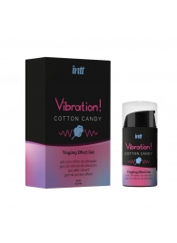 Жидкий вибратор Vibration Cotton Candy с ароматом сахарной ваты - 15 мл. - INTT - купить с доставкой в Сызрани