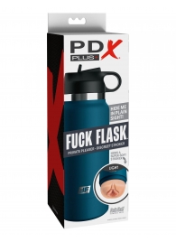 Мастурбатор-вагина в синей колбе F*ck Flask - Pipedream - в Сызрани купить с доставкой