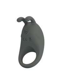 Серое эрекционное кольцо с вибрацией Master Ring - Baile - в Сызрани купить с доставкой