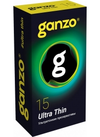 Прозрачные ультратонкие презервативы Ganzo Ultra thin - 15 шт. - Ganzo - купить с доставкой в Сызрани