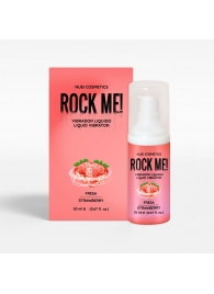 Жидкий вибратор Nuei Rock Me! с ароматом клубники - 20 мл. - Nuei cosmetics - купить с доставкой в Сызрани