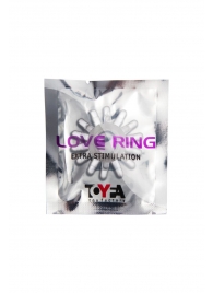 Прозрачное гелевое эрекционное кольцо с шипиками - Toyfa Basic - в Сызрани купить с доставкой