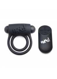 Черное эрекционное виброкольцо 28X Remote Control Vibrating Cock Ring   Bullet - XR Brands - в Сызрани купить с доставкой