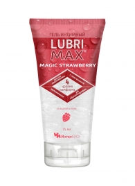Интимный гель-смазка на водной основе Lubrimax Magic Strawberry - 75 мл. - ИнтелБИО - купить с доставкой в Сызрани