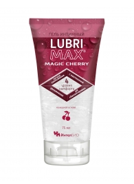 Интимный гель-смазка на водной основе Lubrimax Magic Cherry - 75 мл. - ИнтелБИО - купить с доставкой в Сызрани