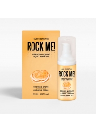 Жидкий вибратор Nuei Rock Me! с ароматом печенья и сливок - 20 мл. - Nuei cosmetics - купить с доставкой в Сызрани