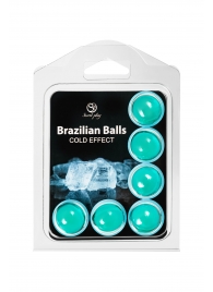 Набор из 6 шариков с массажным маслом Brazilian Balls с охлаждающим эффектом - Secret Play - купить с доставкой в Сызрани