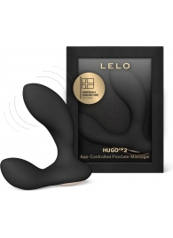 Черный вибростимулятор простаты Hugo 2 - Lelo - в Сызрани купить с доставкой