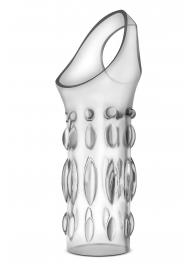 Прозрачная насадка на пенис Stretchy Studded Penis Sleeve Ring - Blush Novelties - в Сызрани купить с доставкой