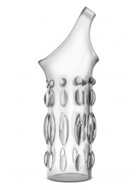 Прозрачная насадка на пенис Stretchy Studded Penis Sleeve Ring - Blush Novelties - в Сызрани купить с доставкой