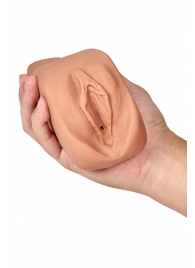 Маструбатор-вагина с вибрацией Soft   Wet Renata Realistic Tan Masturbator - Blush Novelties - в Сызрани купить с доставкой